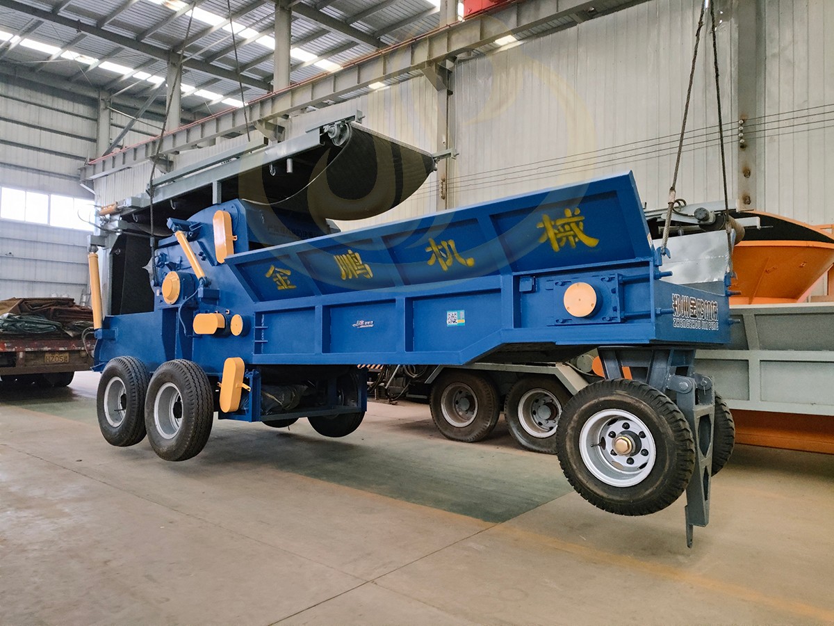 郑州金鹏木材木屑粉碎机是怎么出料的