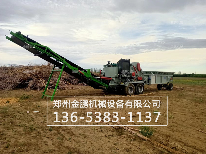 生物质木材预处理现场